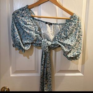 Shein tie top